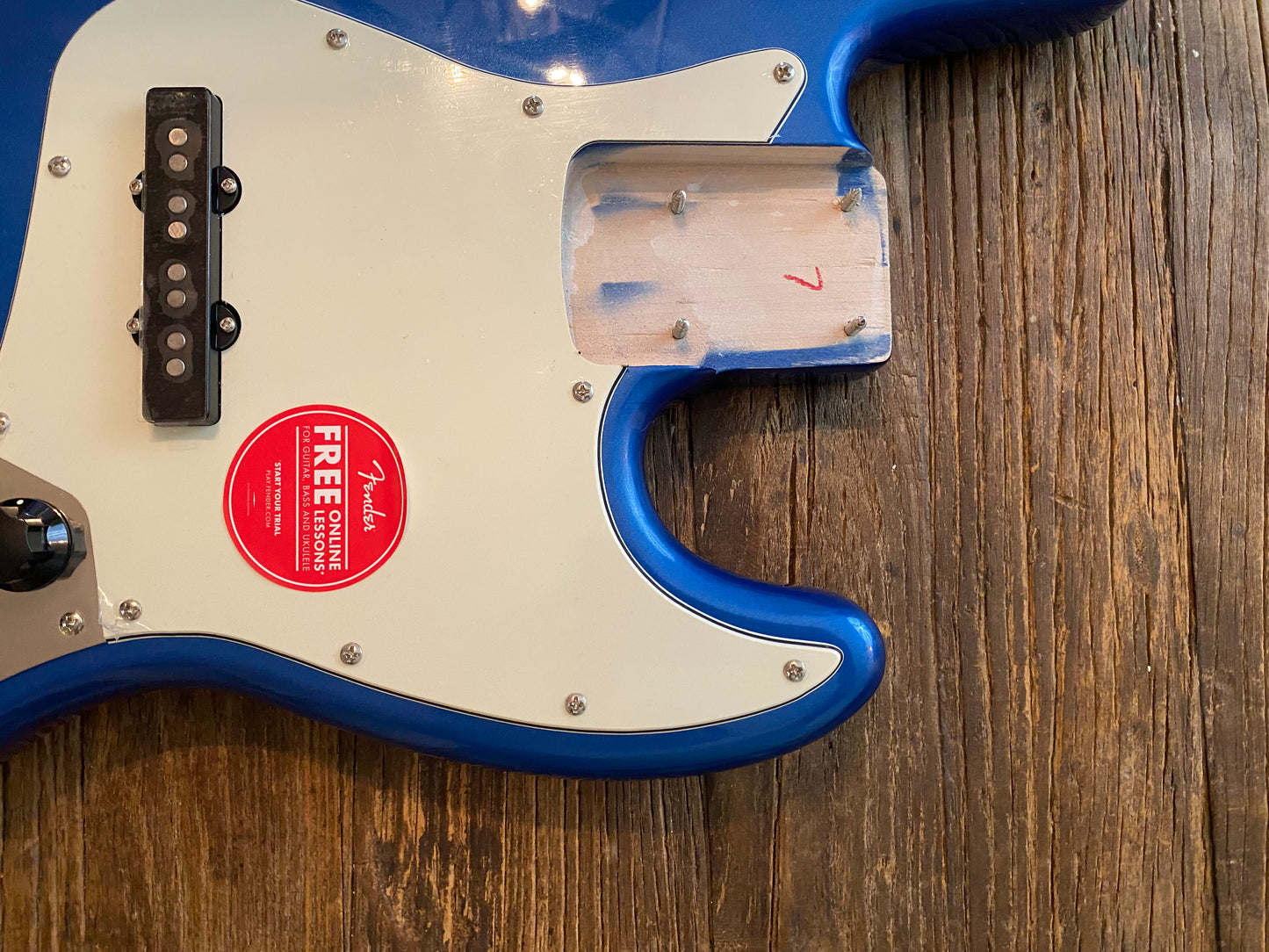 2022 Classic Vibe Late 60s Jazz Bass Loaded Body | Lake Placid Blue, Pristine