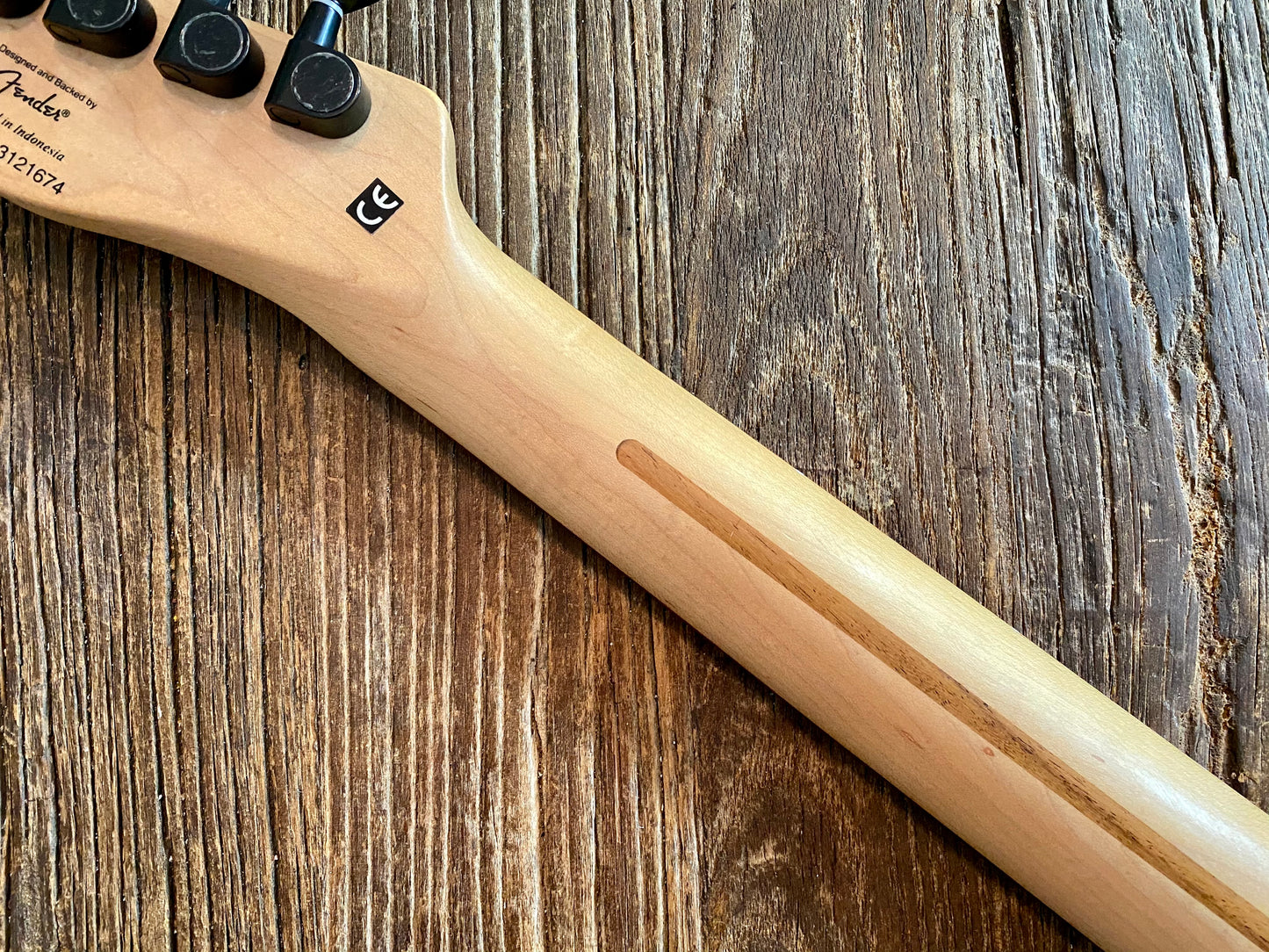 2013 Squier Bullet Telecaster Neck + Tuners | 25.5" Scale, 22-Fret Rosewood Board, 9.5" Radius