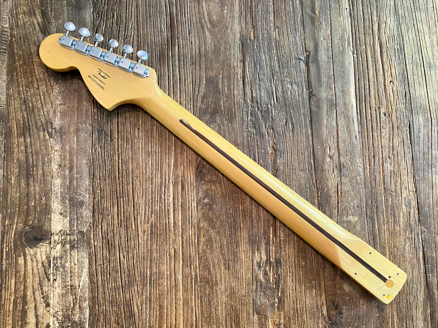 2014 Squier Vintage Modified 70s Stratocaster Neck + Tuners | Gloss maple, Big CBS Headstock