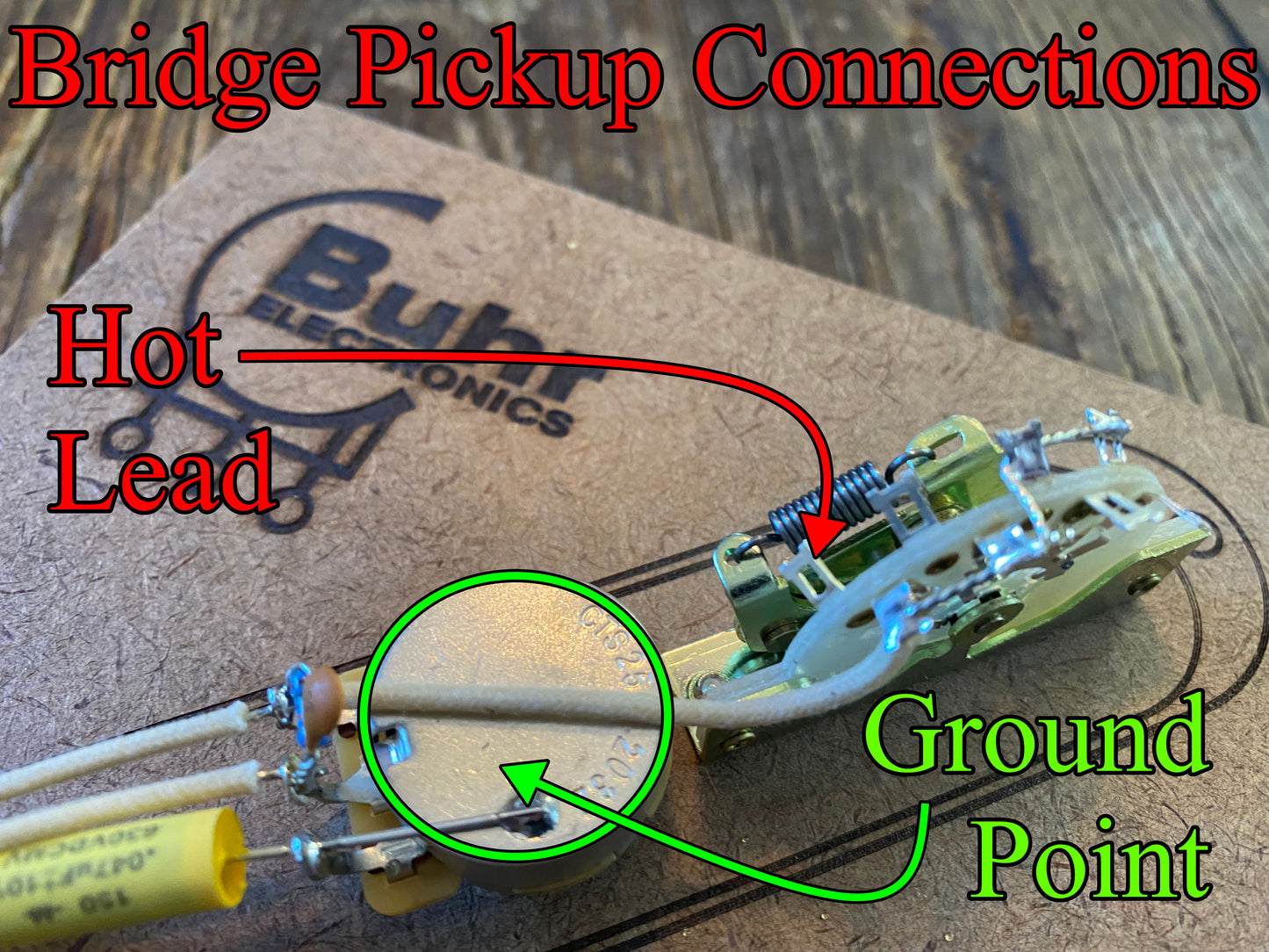 Telecaster Traditional Wiring Kit | CTS / WD Music 275 kΩ Custom Taper Potentiometers, Mallory 150 Capacitor