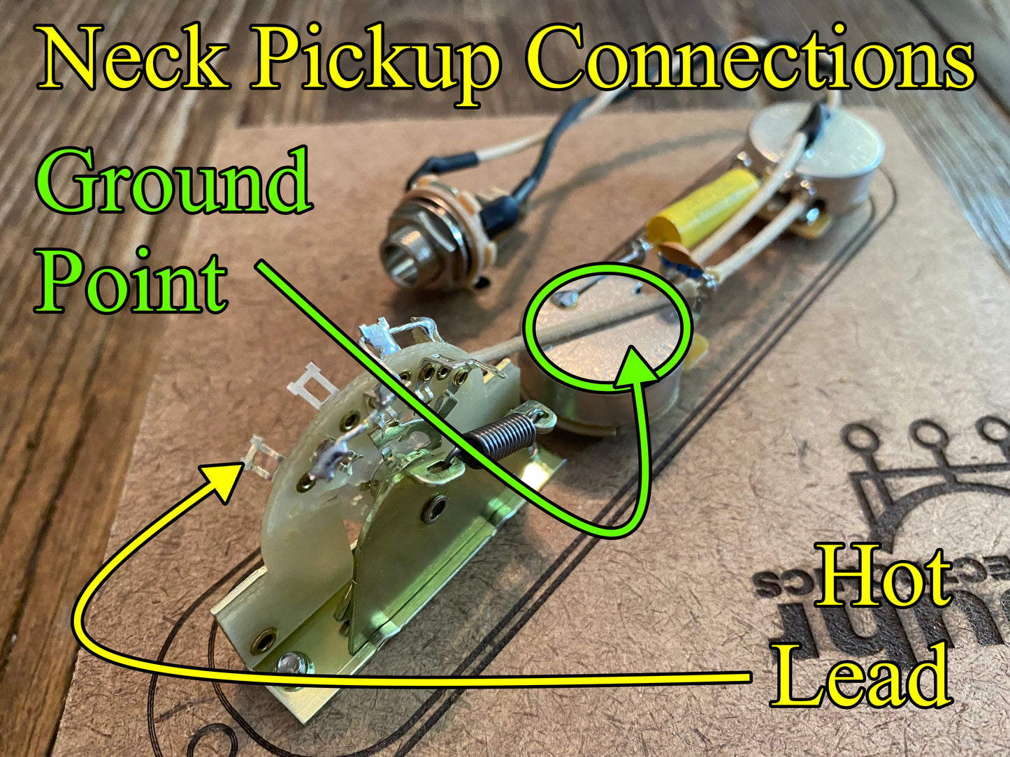 Telecaster Traditional Wiring Kit | CTS 450G 250 kΩ Audio Taper Potentiometers, Mallory 150 Capacitor