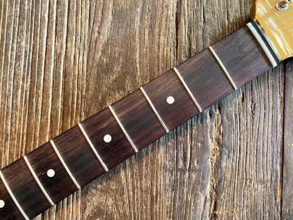 2015 Classic Series Stratocaster Neck + Tuners | Rosewood, Vintage Style Split Post Tuners