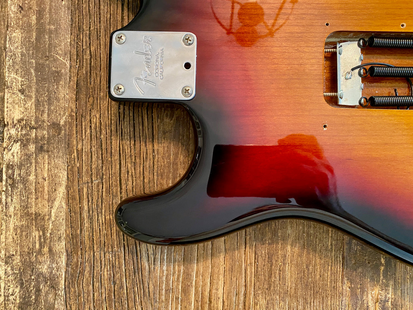 2016 Fender American Standard Stratocaster Body + Hardware | 3-Tone Sunburst, 2-Point Tremolo