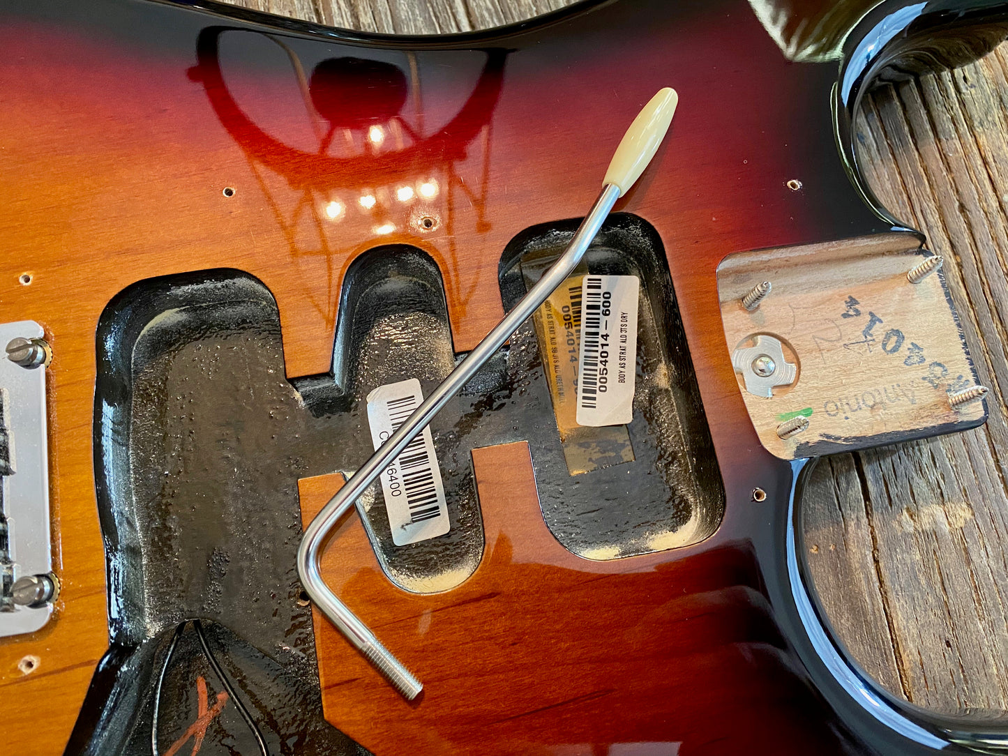 2016 Fender American Standard Stratocaster Body + Hardware | 3-Tone Sunburst, 2-Point Tremolo