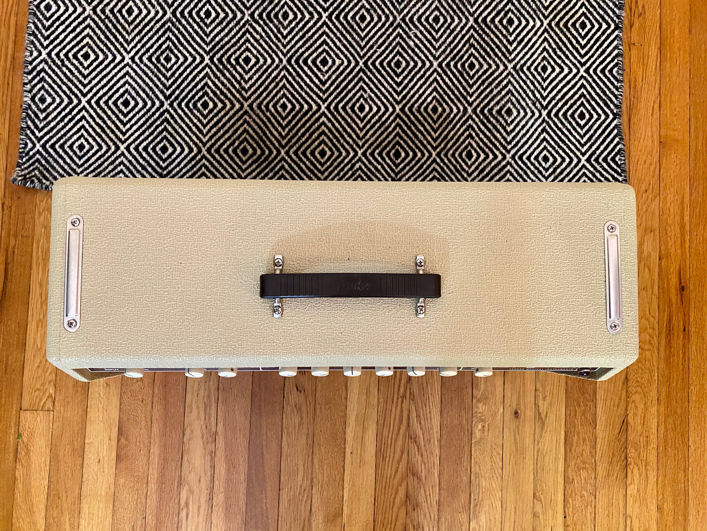 Fender Super Sonic 22 1 x 12 Combo | Blonde w/ Oxblood, 4-Button Footswitch, Fender Cover