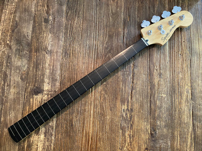 2009 Squier by Fender Vintage Modified Fretless Jazz Bass Neck+ Tuners | Ebonal Board