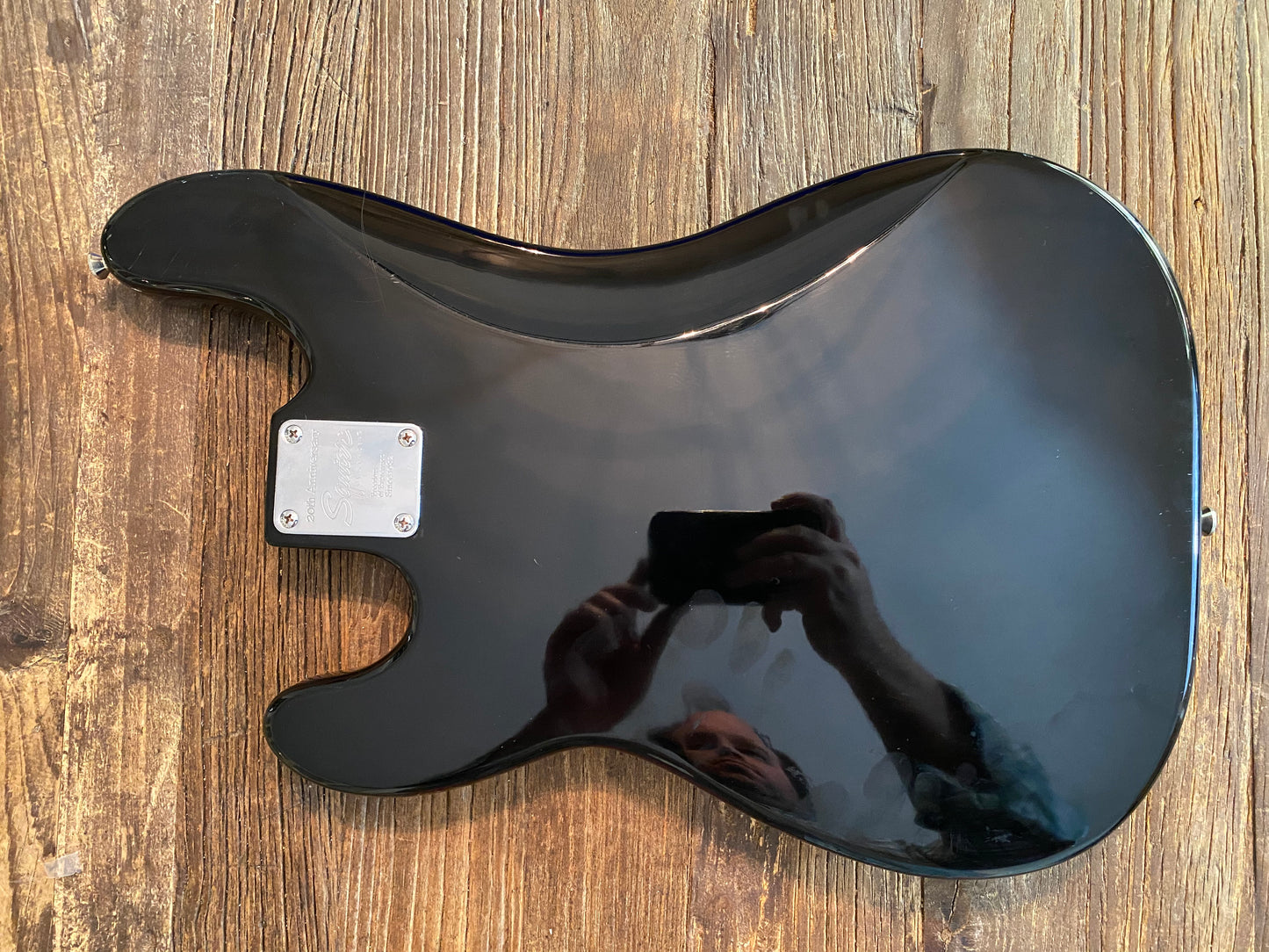2002 Squier by Fender Affinity P-Bass Body + Hardware | Bridge, Neck Plate, Pickguard