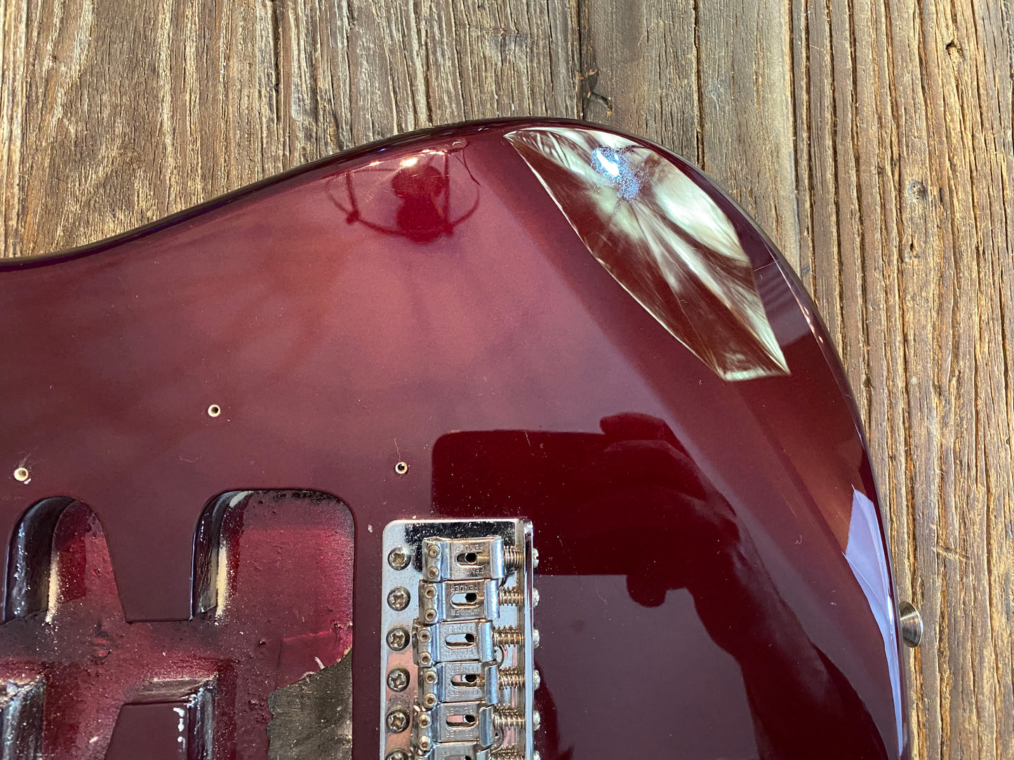 2009 Fender Standard Stratocaster Body + Hardware | Wine Red, Lefty