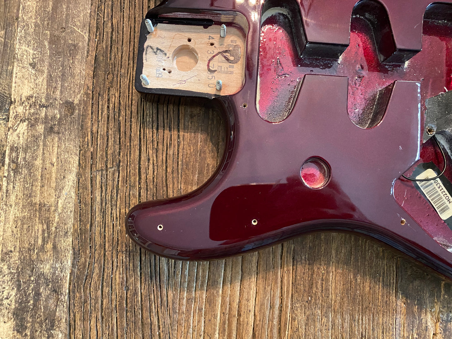2009 Fender Standard Stratocaster Body + Hardware | Wine Red, Lefty