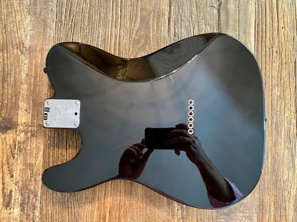 2016 Fender American Professional Deluxe Body + Hardware | Black, 4 lbs 11 oz, Black Schaller Straplocks