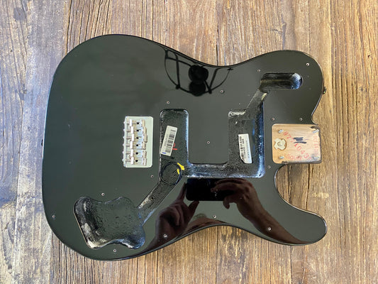 2016 Fender American Professional Deluxe Body + Hardware | Black, 4 lbs 11 oz, Black Schaller Straplocks