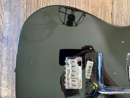 2016 Fender American Professional Deluxe Body + Hardware | Black, 4 lbs 11 oz, Black Schaller Straplocks