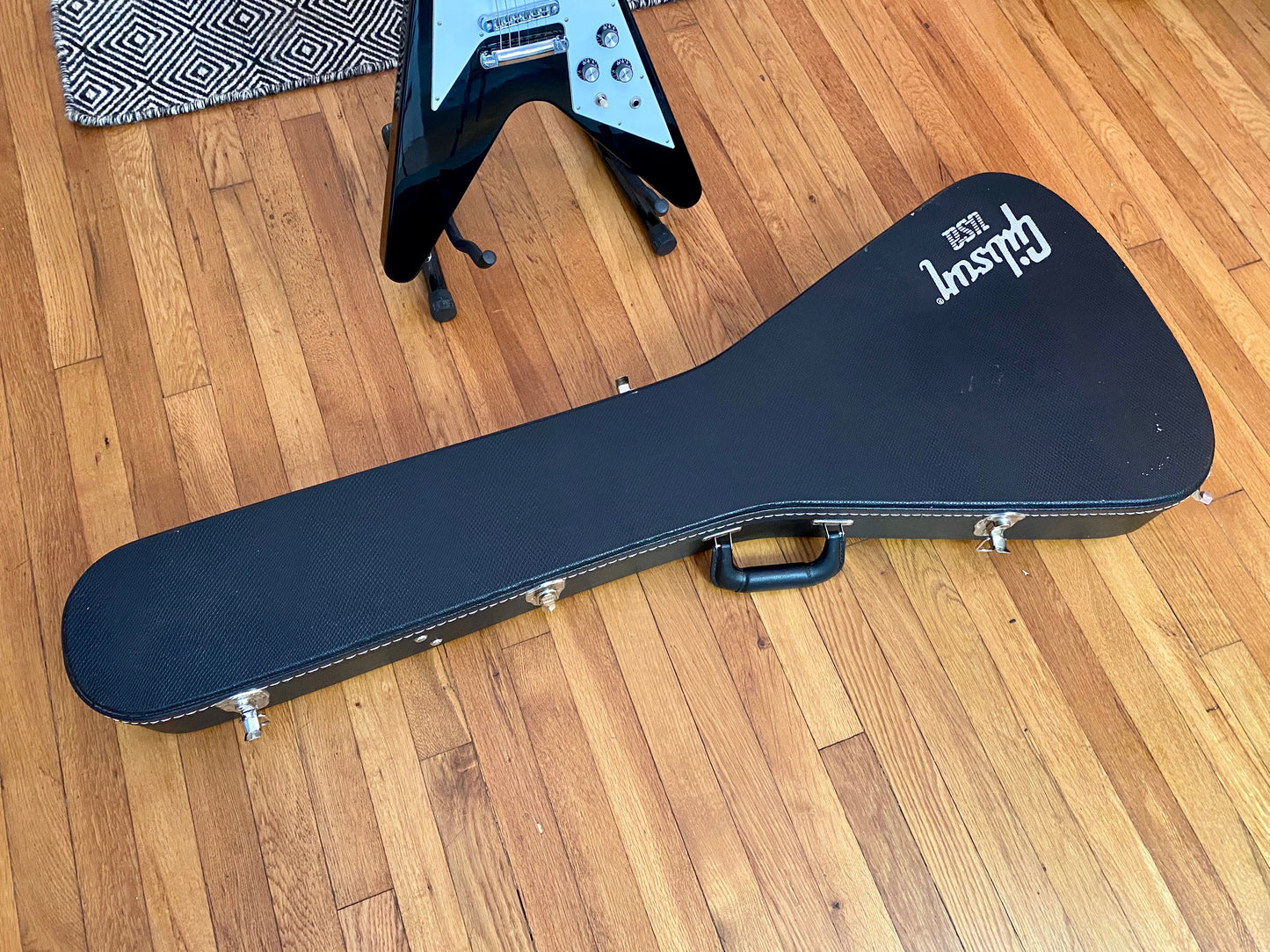 2012 Gibson USA '67 Reissue Flying V | Gloss Ebony, Original Hardcase, Very Clean
