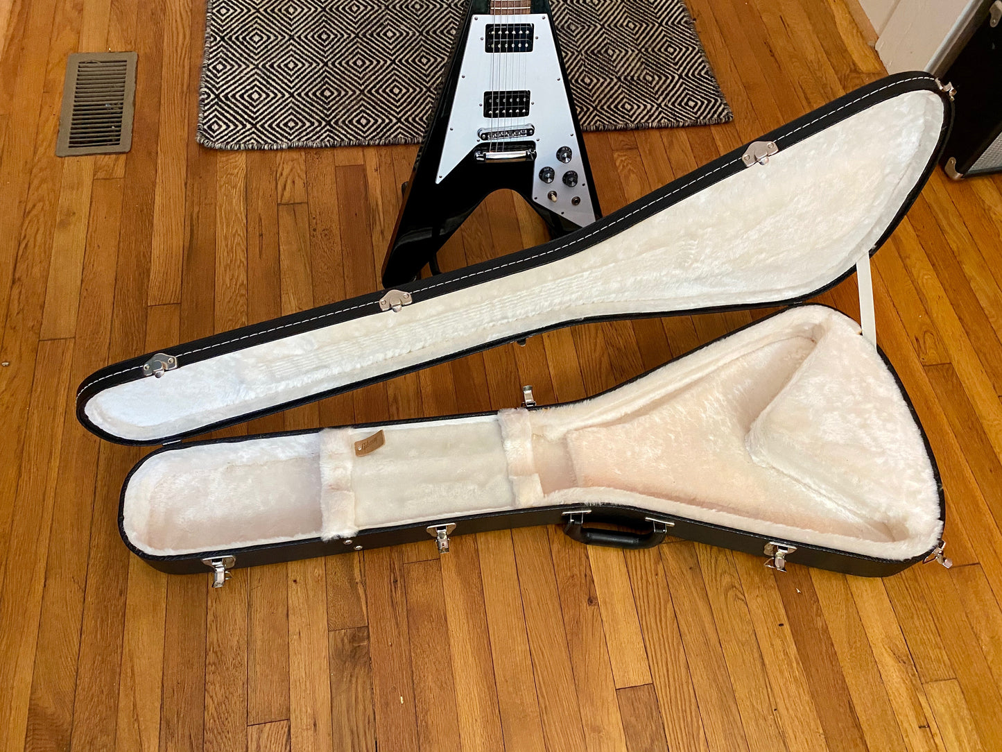 2012 Gibson USA '67 Reissue Flying V | Gloss Ebony, Original Hardcase, Very Clean