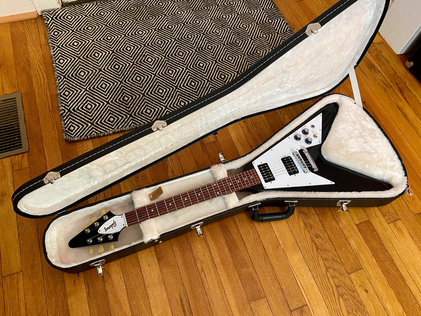 2012 Gibson USA '67 Reissue Flying V | Gloss Ebony, Original Hardcase, Very Clean
