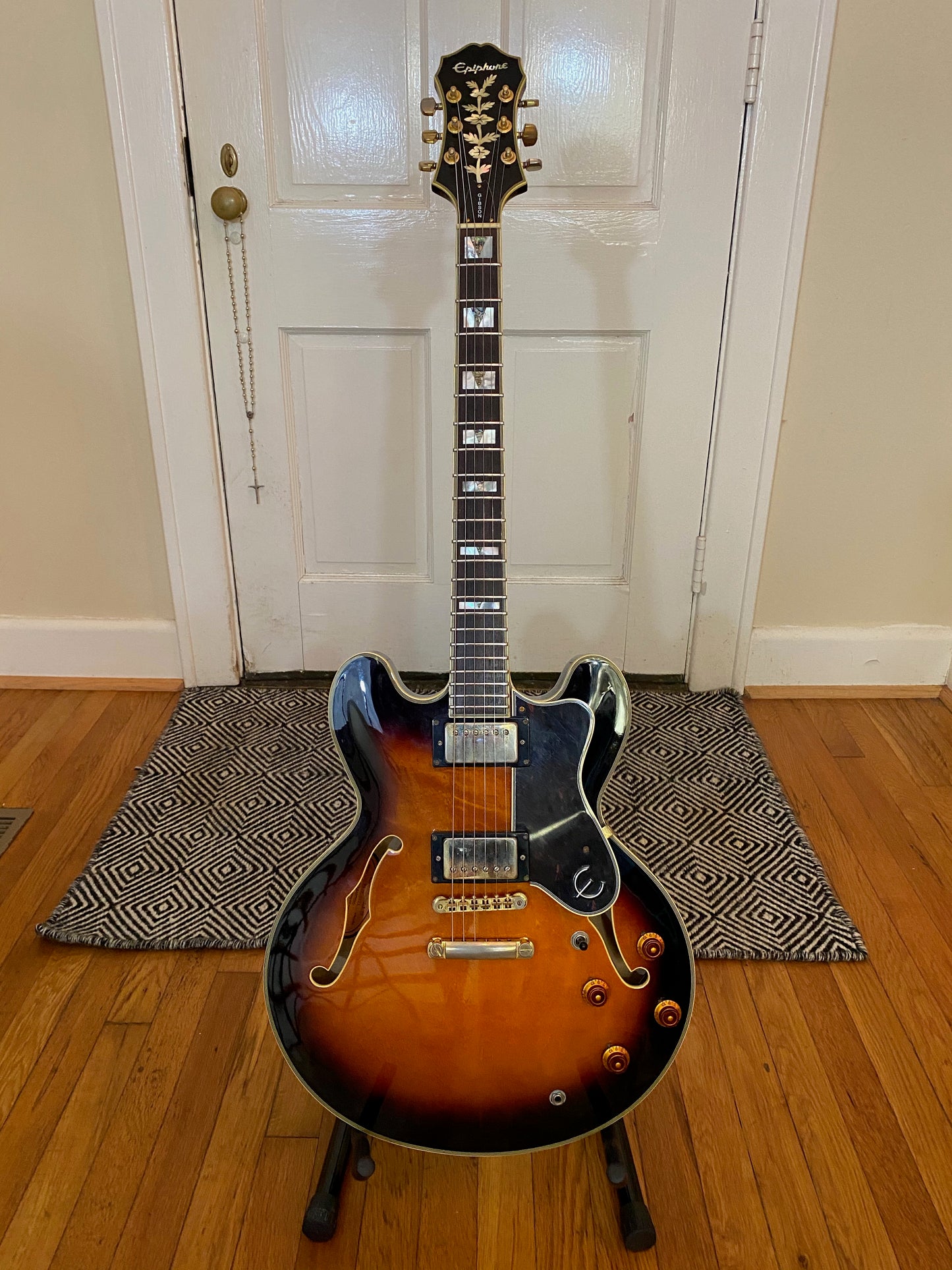 1997 Epiphone Sheraton Pro II MIK | Vintage Sunburst, TKL Hard Case