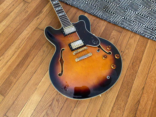 1997 Epiphone Sheraton Pro II MIK | Vintage Sunburst, TKL Hard Case