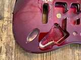 2001 Fender Standard Series Stratocaster Body | Wine Red, HSS