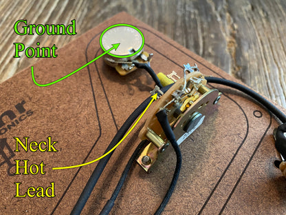 PRS Basic 3-Way Blade Wiring Kit | CTS 450G Potentiometers, Oak-Grigsby 3-Way, Mallory 150 Film Capacitors