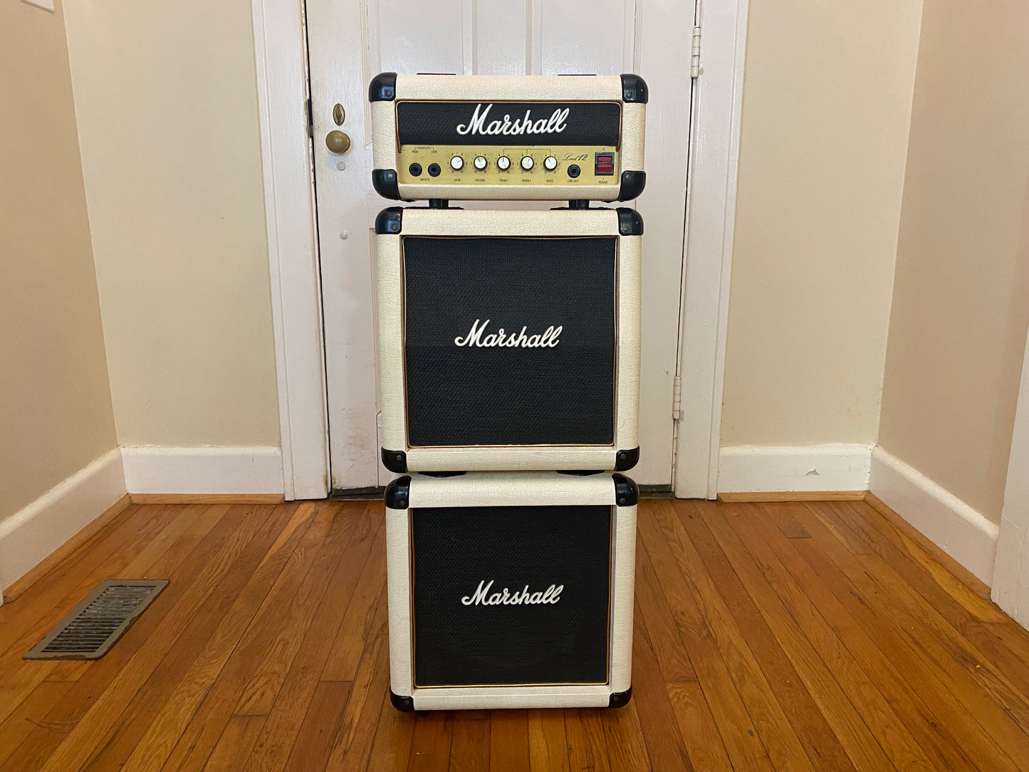 1987 Lead 12 Mini Stack | White / Cream Tolex, Sounds Great