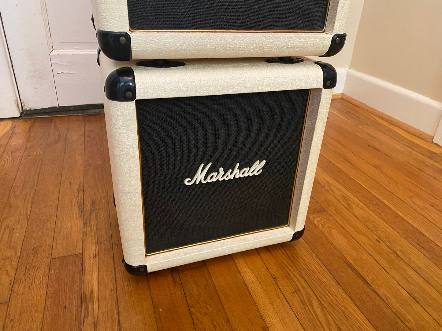 1987 Lead 12 Mini Stack | White / Cream Tolex, Sounds Great