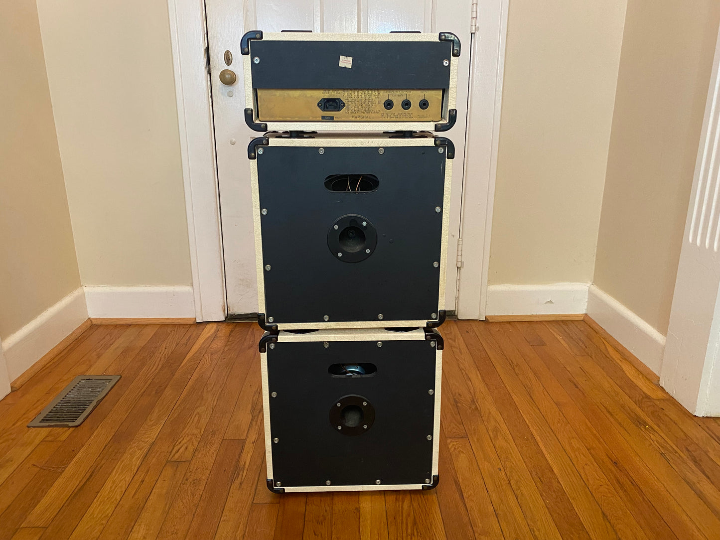 1987 Lead 12 Mini Stack | White / Cream Tolex, Sounds Great