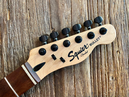 2013 Squier Bullet Telecaster Neck + Tuners | 25.5" Scale, 22-Fret Rosewood Board, 9.5" Radius