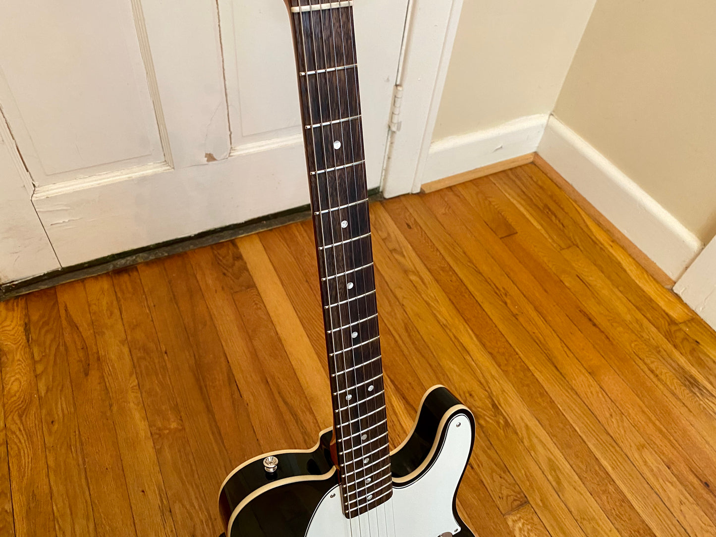 Pristine 2021 Classic Vibe 60s Custom Esquire | Black & Double Bound, Seymour Duncan Quarter Pound