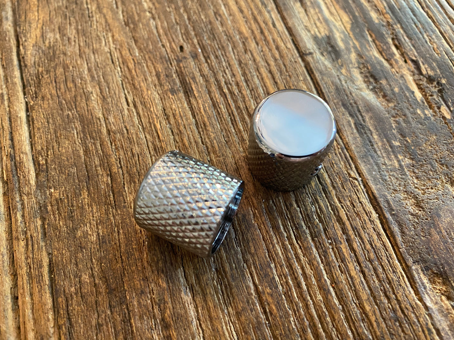 Brass Or Aluminum Barrel Knob Set Of 2 With 1/4 in. Internal Diameter