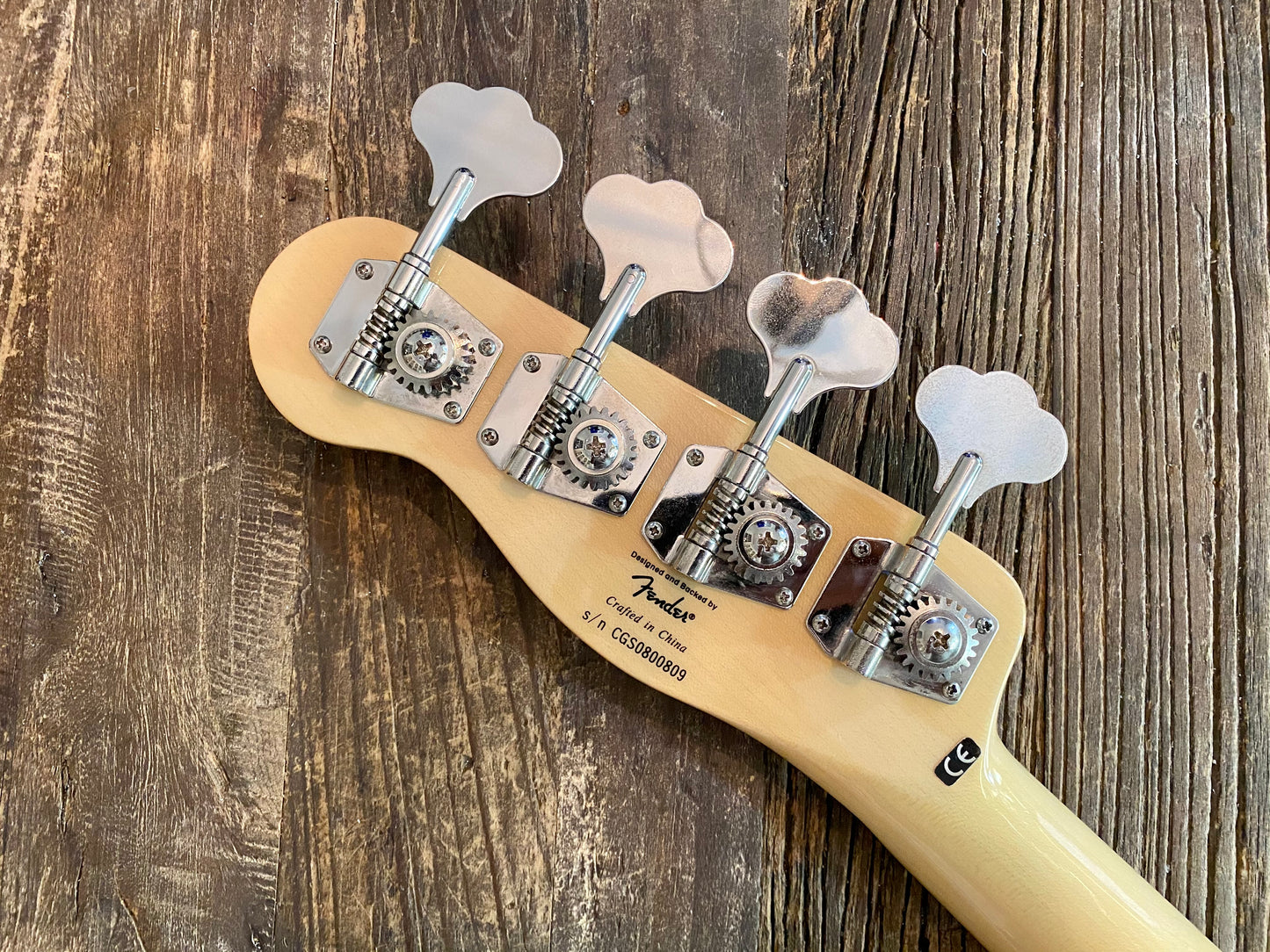 2008 Squier by Fender Classic Vibe 50s Precision Bass Neck + Tuners | Maple w/ Telecaster Headstock