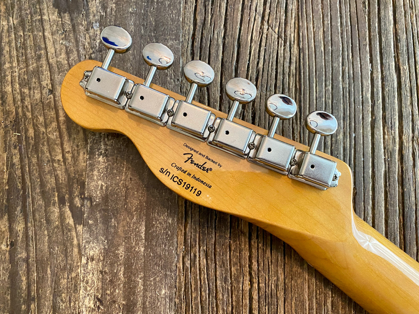 2019 Classic Vibe 70s Telecaster Neck + Tuners | Maple w/ Vintage Style Split Post Tuners
