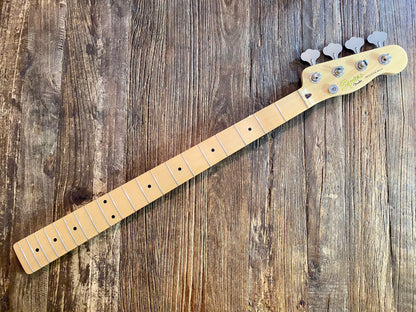 2008 Squier by Fender Classic Vibe 50s Precision Bass Neck + Tuners | Maple w/ Telecaster Headstock