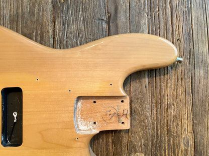 2008 Vintage Modified Jazz Bass Body + Hardware | Natural Finish, 5 lbs 13 oz