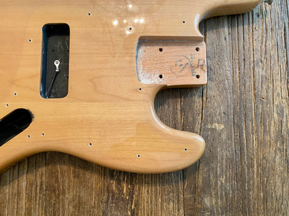2008 Vintage Modified Jazz Bass Body + Hardware | Natural Finish, 5 lbs 13 oz
