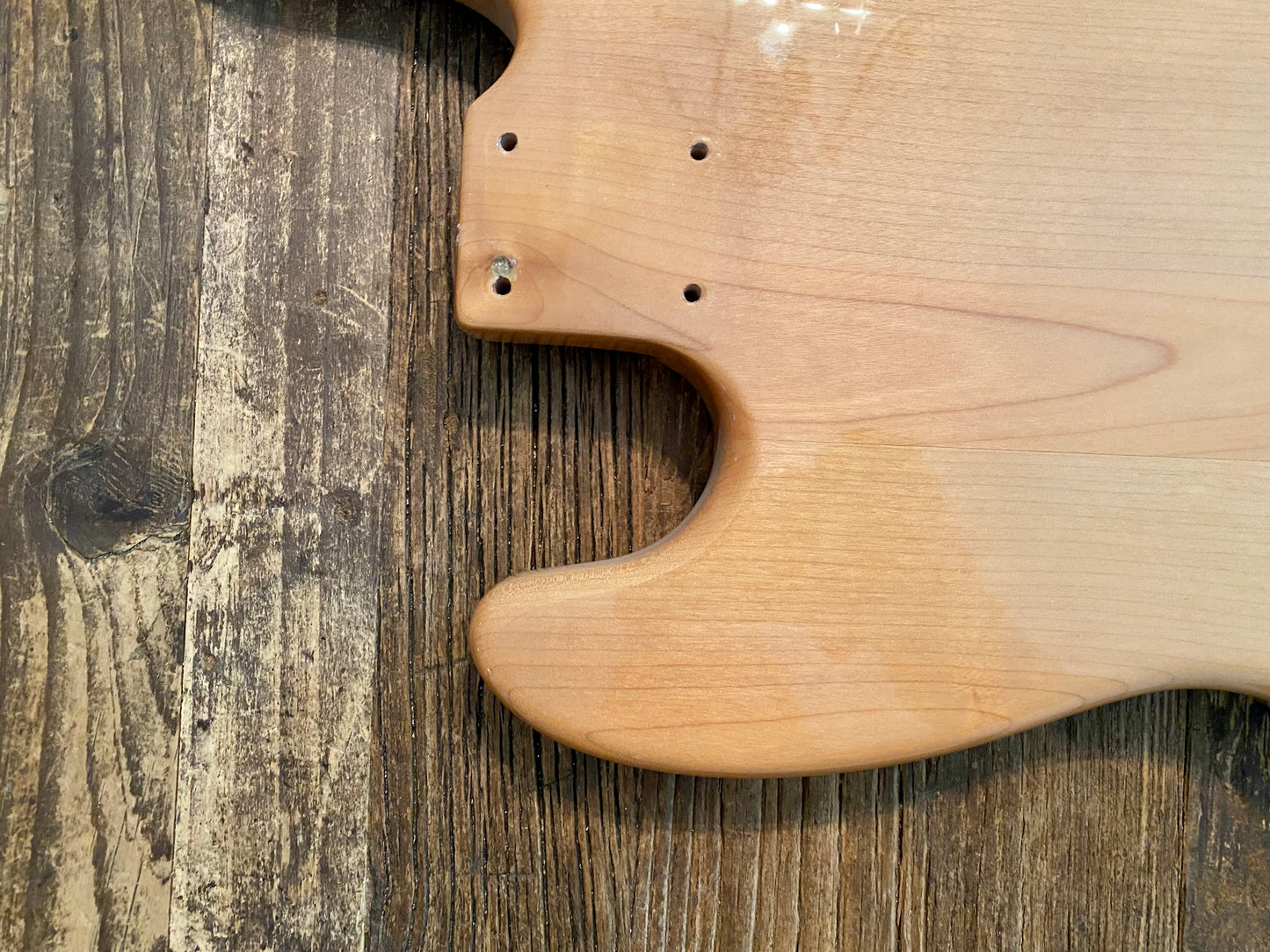 2008 Vintage Modified Jazz Bass Body + Hardware | Natural Finish, 5 lbs 13 oz