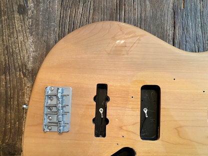 2008 Vintage Modified Jazz Bass Body + Hardware | Natural Finish, 5 lbs 13 oz