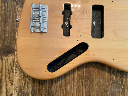 2008 Vintage Modified Jazz Bass Body + Hardware | Natural Finish, 5 lbs 13 oz