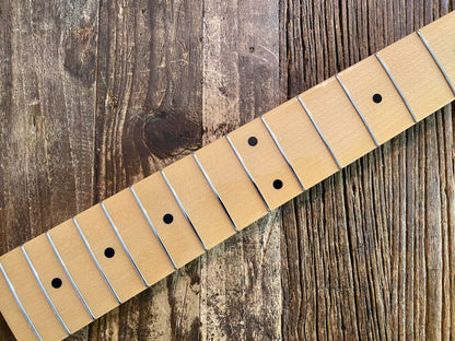2008 Squier by Fender Classic Vibe 50s Precision Bass Neck + Tuners | Maple w/ Telecaster Headstock