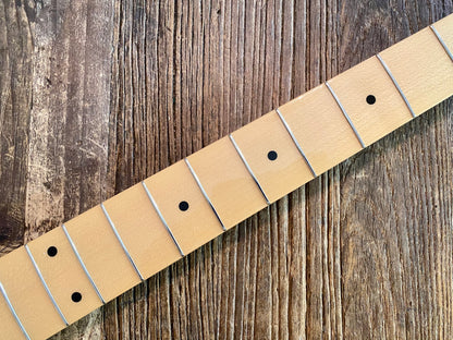 2008 Squier by Fender Classic Vibe 50s Precision Bass Neck + Tuners | Maple w/ Telecaster Headstock
