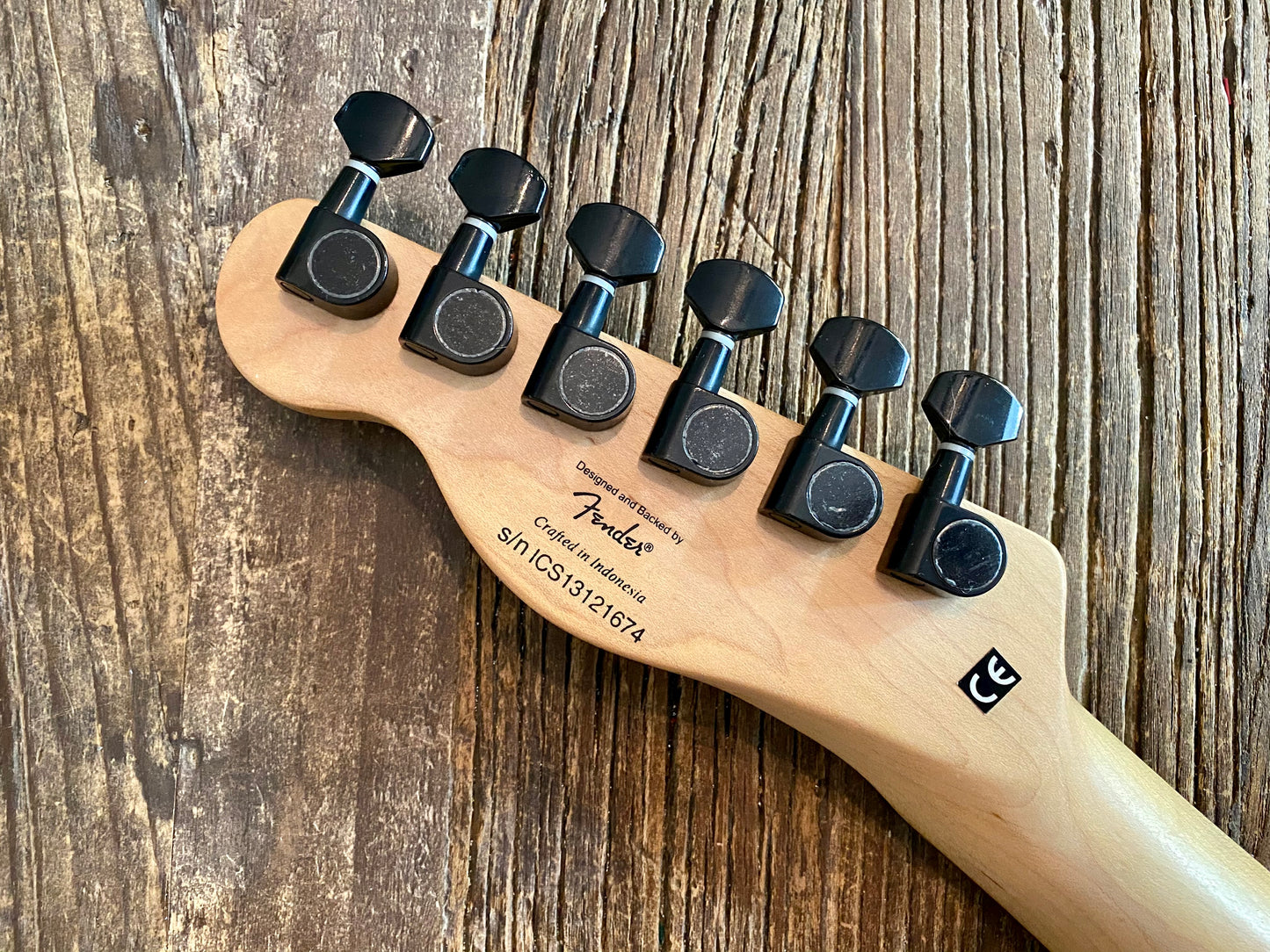 2013 Squier Bullet Telecaster Neck + Tuners | 25.5" Scale, 22-Fret Rosewood Board, 9.5" Radius