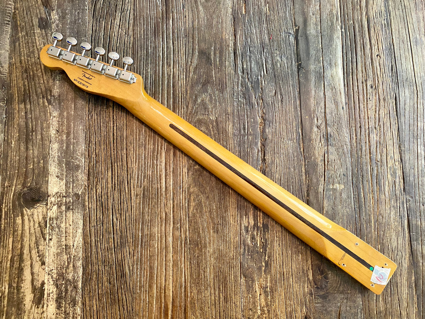 2019 Classic Vibe 70s Telecaster Neck + Tuners | Maple w/ Vintage Style Split Post Tuners